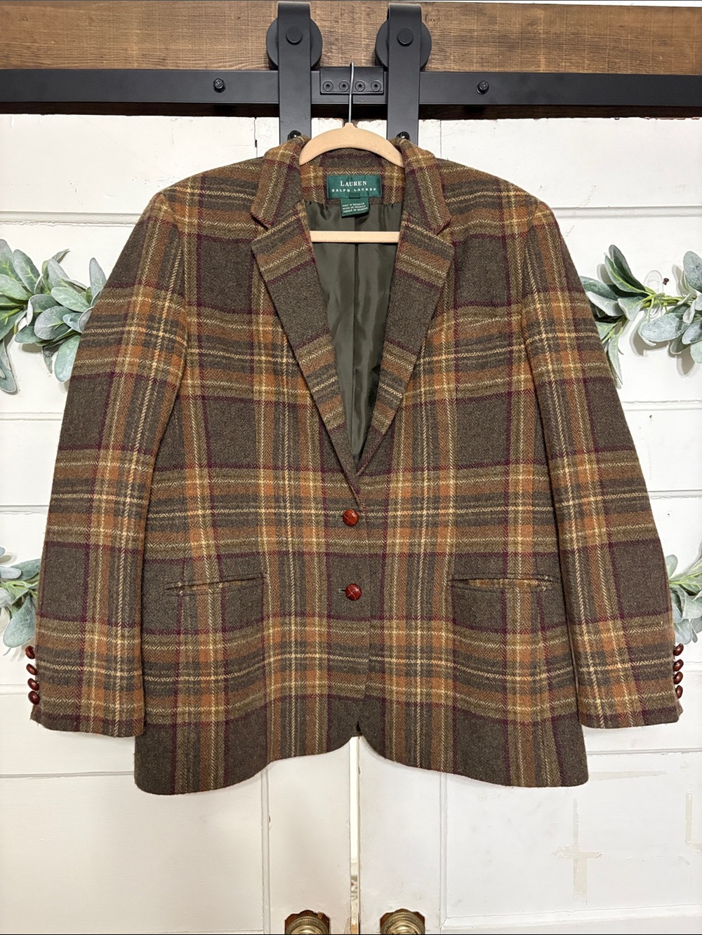 Vintage Lauren Ralph Lauren Plaid Blazer